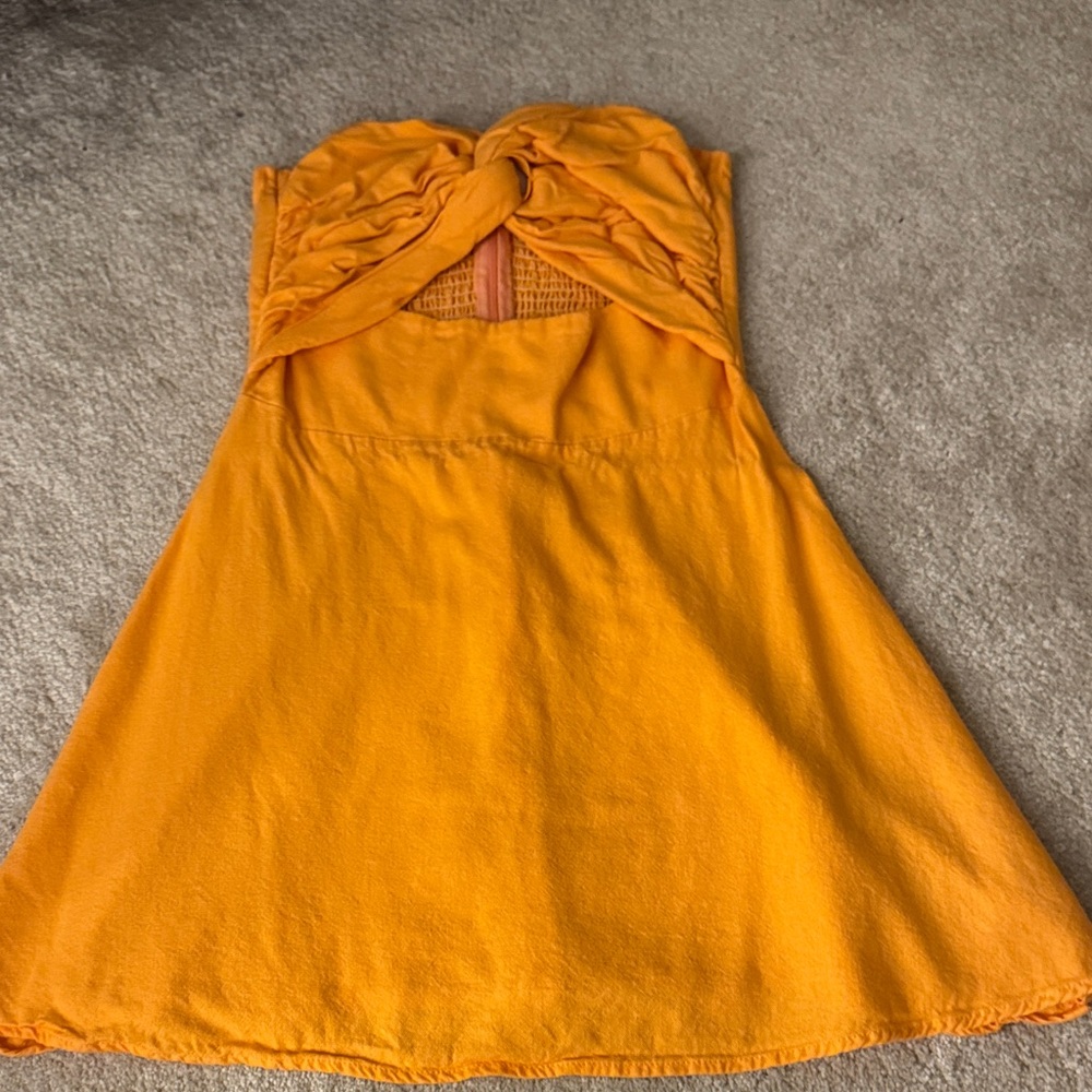 Princess Polly Orange Strapless Dress